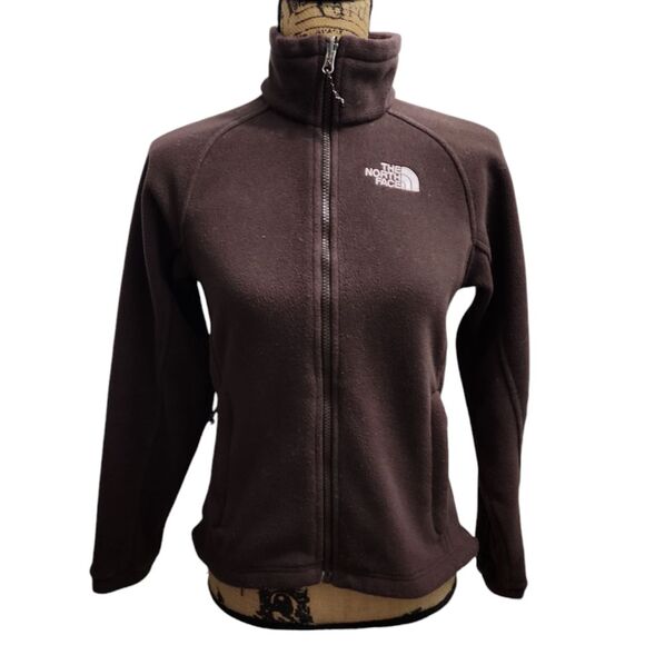 The North Face Jackets & Blazers - The North Face Women's Brown‎ Fleece Full-Zip Jacket Outdoor Activewear XS/TP